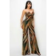 thumbnail image 3 of FASHNZFAB Allover Print Twist Front Wide Leg Jumpsuit, 3 of 5