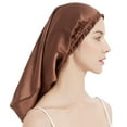 thumbnail image 5 of MEGICOT 100% Mulberry Long Silk Sleep Cap, 20.47" Hair Care Bonnet for Long Natural Hair Curly Hair Care, 5 of 5