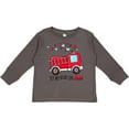 thumbnail image 3 of Inktastic Set My Heart on Fire Valentine Fire Truck with Hearts Boys or Girls Long Sleeve Toddler T-Shirt, 3 of 5