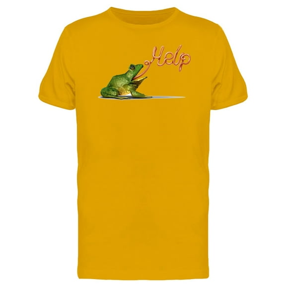 Frog Screaming For Help T-Shirt Men -Image by Shutterstock, Male x-Large