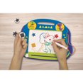 thumbnail image 1 of LEXiBOOK , Dinosaurio, Tablero de Dibujo Magnético Mágico Multicolor, Juguete Creativo Artístico para Niñas y Niños, Lápiz Óptico y Sellos, Azul, CRDINO550, 1 of 5