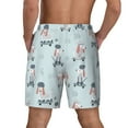 thumbnail image 4 of Uemuo Poodle Playing Skateboard Pattern Mens Swim Trunks Quick Dry Board Shorts with Mesh Lining, Stretch Beach Shorts Quick Dry No-Chafing Board Shorts-Medium, 4 of 9