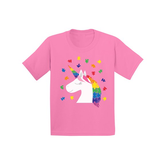 Awkward Styles Youth Unicorn Autism Shirt for Kids Autism Awareness Shirt Puzzle Autism Gifts for Kids Autistic Kids Gift Ideas Autism Awareness Shirts Kids Autism Gifts Awareness Gifts