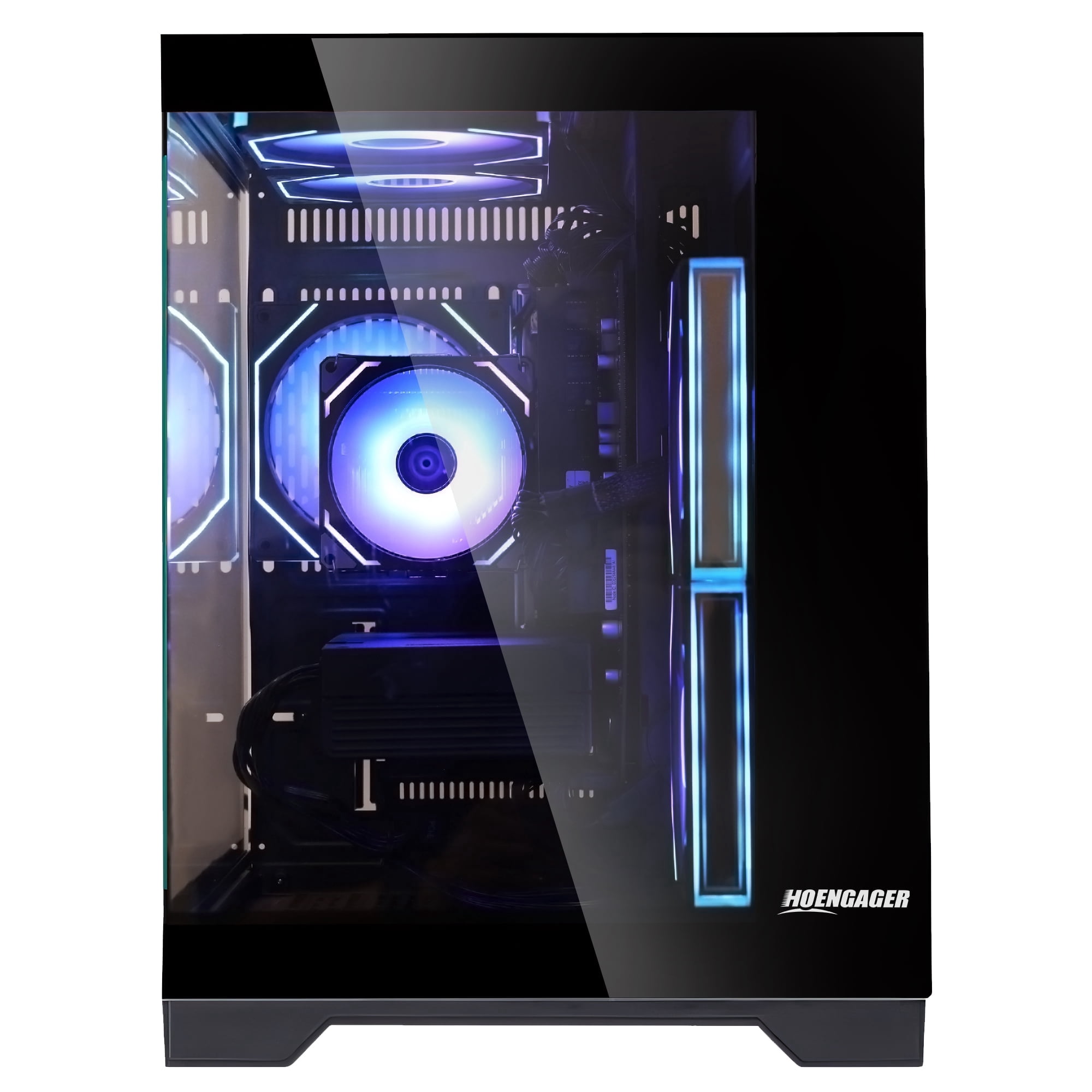 Hoengager King Gaming PC Desktop- AMD Ryzen 5 5500, Radeon RX 6500 XT 4GB, 16GB DDR4 ,1TB PCIe SSD ,ARGB Software ,Windows 11 Prebuilt Gaming PC