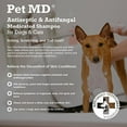 thumbnail image 3 of Pet MD Medicated Shampoo for Dogs, Cats and Horses with Chlorhexidine - Soap and Paraben Free - 16 oz, 3 of 3