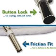 thumbnail image 4 of ULTRA CLEAN Central Vacuum Most Popular Air Hose Pistol-Grip - Low Voltage 24 V on/off switch handle operates non-electric attachments - Designed to fit All Brands (40 ft, Friction-Fit), 4 of 5