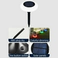 thumbnail image 5 of JGJJUGN Solar Buried Light, Circular LED Outdoor Courtyard Light, Garden Step Decoration Light, Color Gradient Landscape Lighting, Waterproof IP65, Solar-Powered, Long-Lasting 3600h, 5 of 9