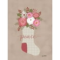 thumbnail image 2 of Larson, Lisa 25x32 White Modern Wood Framed Museum Art Print Titled - Peace Christmas Stocking, 2 of 4