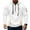 White, variant on Hoodies for Men 1/4 Zipper Sweatshirt Jacket Men's Retro Printed Long Sleeve Hooded Sweatshirts Pocket Workwear Hoodie Top