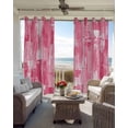 thumbnail image 6 of Pink Abstract Blackout Curtains for Bedroom Living Room Darkening Curtains 54 Inch Long Vintage Geometric Gradient Oil Painting Modern Short Curtain for Small Window Treatment Drapes 52"x54"x2, 6 of 9