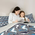thumbnail image 5 of Feelyou Shark Animal Full Size Comforter Sets, Cute Sealife Child Bedding Sets, 3pcs, 5 of 8