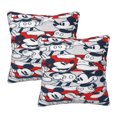 thumbnail image 1 of Fundas de almohada de Mickey Mouse, paquete de 2 fundas de almohada para sofá cama, sala de estar, 20 x 20 pulgadas, 1 of 8