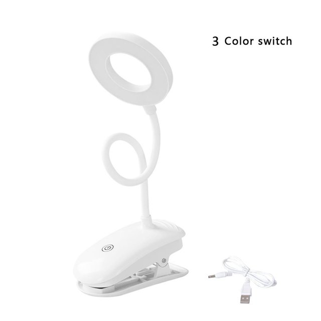 Bewildely LED USB Lámpara de escritorio flexible Clip Plegable Dormitorio Cabecera Leer Estudio Luz Protección ocular Lámpara de Iluminación y accesorios No.03 Bewildely HA000617-03B