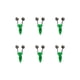 thumbnail image 1 of Greeniant Clip de punta de caña de pescar nocturna, 6 uds., luz Led roja, anillo de campanas gemelas, alarma de cebo de pez, accesorio de pesca nocturna, Pescar 6 piezas Greeniant DJ0323-00, 1 of 5