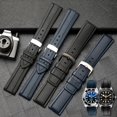 thumbnail image 5 of Correa de reloj de caucho fluorado de 20 mm y 22 mm para Rolex Tissot Omega Seiko, correa de reloj para Huawei Samsung, correa deportiva negra y azul, 5 of 5