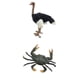 thumbnail image 1 of 2 x Esculturas Artificiales de Imitación Animal de y Cangrejo para Enseñanza kusrkot Estatua de animales Estatua de decoración, 1 of 8