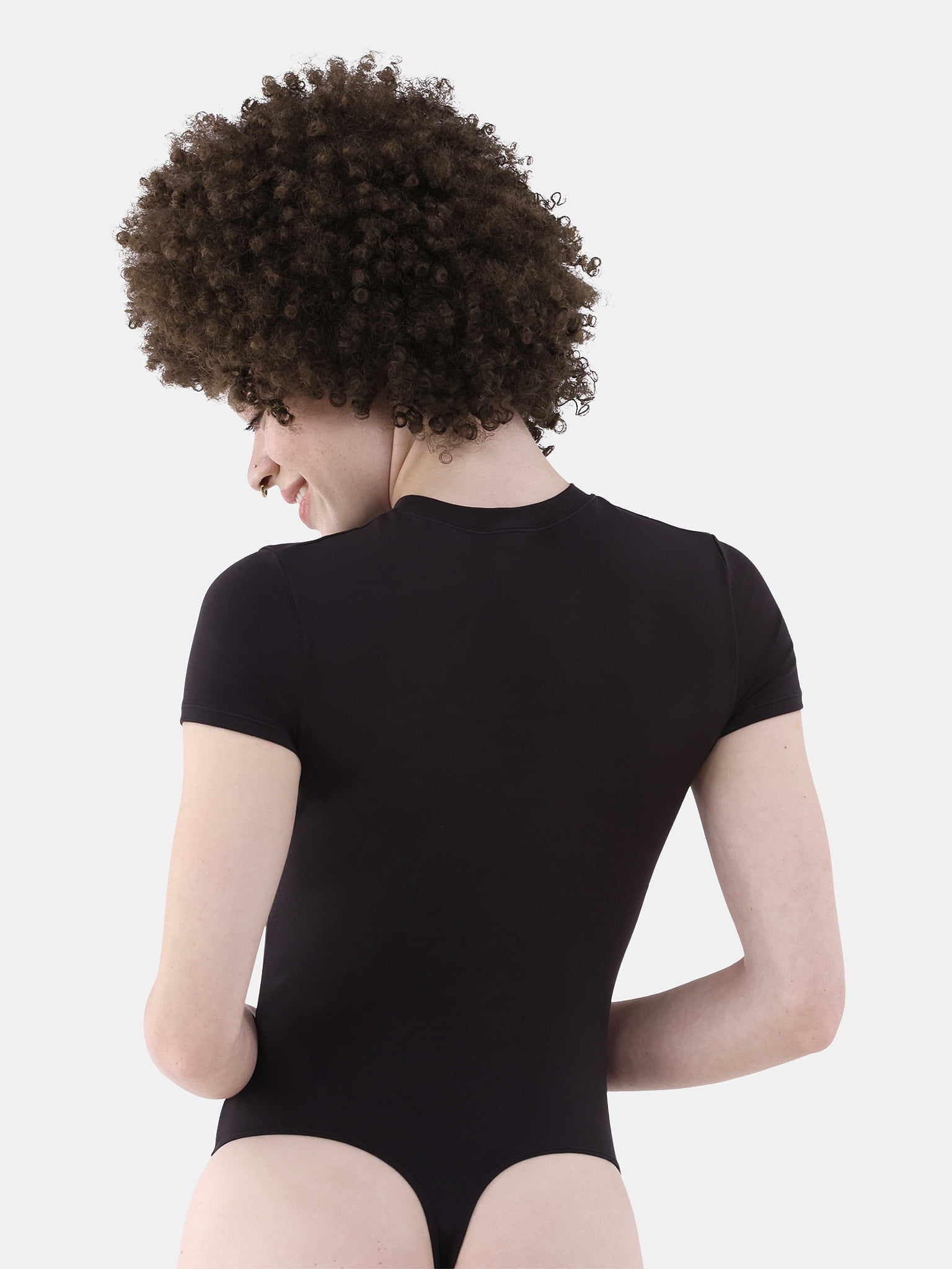 No Boundaries Cotton Stretch Jersey T-Shirt Bodysuit, Women’s XS-3XL