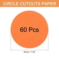 thumbnail image 2 of Unique Bargains 60 PCS Orange Red Circle Cutouts Paper 8 Inch Round Cutouts for DIY Crafts Classroom Bulletin Board Decoration, 2 of 6