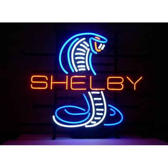 Queen Sense 17"x14" Shelby Auto Dealer Neon Sign Man Cave Handmade Neon Light 117SHELBYL
