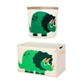thumbnail image 1 of 3 Sprouts Bac de Rangement et Panier de Bac de Rangement, Imprimé de Dinosaure Vert, 1 of 8