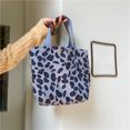 thumbnail image 1 of Bolsa diario de pana Bento para mujer, de almacenamiento de almuerzo con animales (leopardo gris) Likrtyny Para Estrenar, 1 of 8