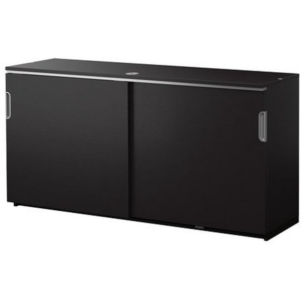 Ikea Cabinet With Sliding Doors Black, Ikea Lockable Cabinet White Stipple