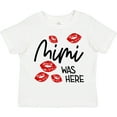 thumbnail image 3 of Inktastic Mimi Was Here Red Kisses Boys or Girls Toddler T-Shirt, 3 of 5