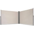 thumbnail image 4 of Outdoor Patio Retractable Folding Side Screen Awning Waterproof Sun Shade Wind Screen Privacy Divider (237" x 71", Beige), 4 of 8