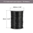 thumbnail image 2 of Beading Thread Bracelet Weave Bead Craft Cord 1mm 159M/Roll (173-Yards) Decorative String, Black, 2 of 7