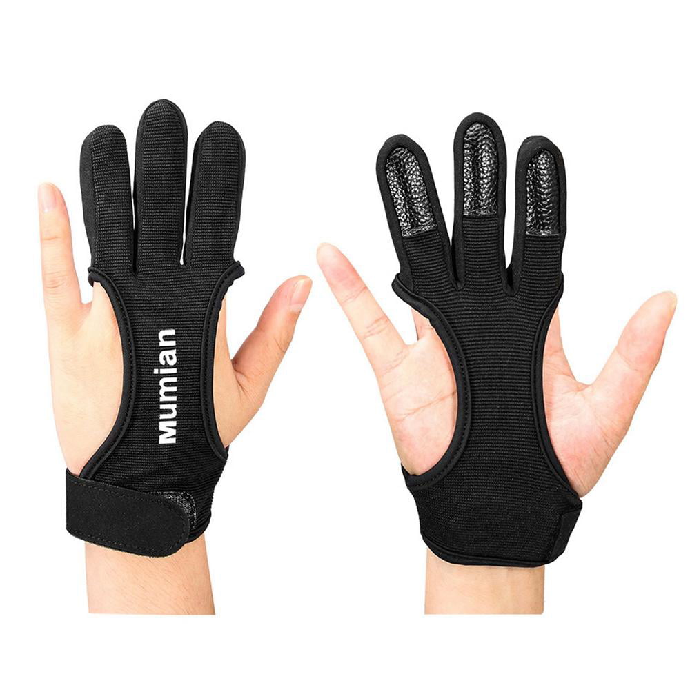 Protective 3 Fingers Hand Guard Glove Safety for Archery Crossbow Hunting 