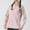 Pink, variant on Women's Jackets Lightweight with Hood Plus Size Casual Solid Sports Hooded Long Sleeve Zipper Sun-proof High Elastic