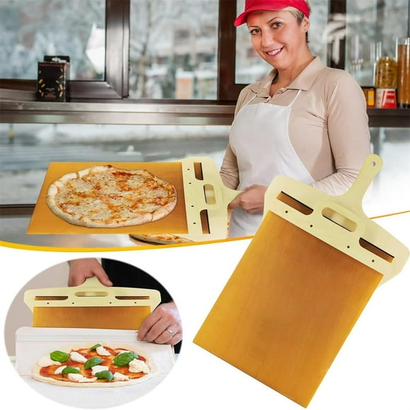 LLQkigsxse Outdoor Place Mates Sliding Pizza Peel Pizza Peel for Transfer of Pizza Pizza Peel with Handle Dishwasher Pizza Peel Pizza Peel for Oven Non Stick (1 Piece)