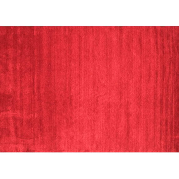 Ahgly Company Indoor Rectangle Abstract Red Contemporary Area Rugs, 2' x 5'