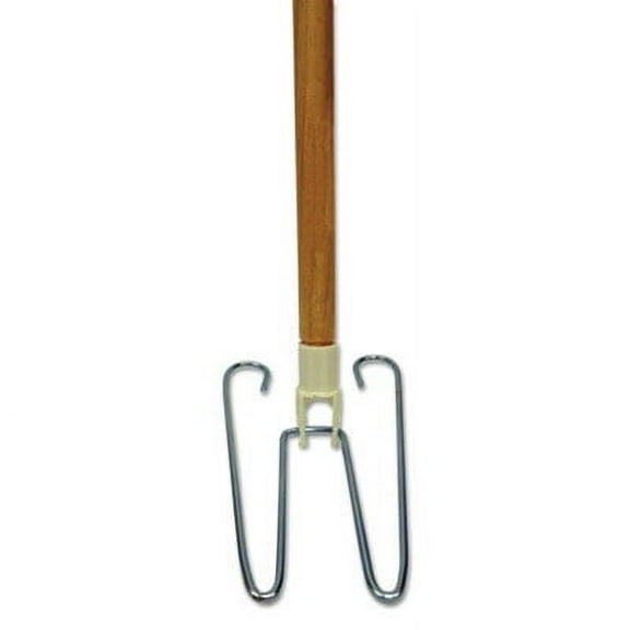 Boardwalk Wedge Dust Mop Head Frame/Lacquered Wood Handle Natural BWK1492