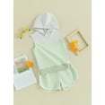 thumbnail image 3 of Bslissey Little Boys Girls Shorts Sets Sleeveless Contrast Color Hooded Vest with Elastic Waist Shorts 2Pcs Outfits Toddler Kids Casual Summer Clothes 2T 3T 4T 5T 6T, 3 of 9