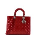 thumbnail image 1 of Pre-Owned Lady Dior Bag Cannage Quilt Patent Large By Rebag, 1 of 7