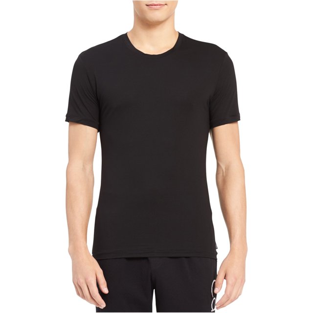 Camiseta básica ligera Calvin Klein Hombre Negro Extragrande