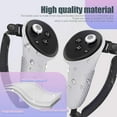 thumbnail image 4 of (1 par) Funda de agarre para mando compatible con Quest 3, con correa de mano ajustable, funda protectora suave de silicona para realidad virtual, color blanco, 4 of 5