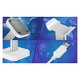 thumbnail image 4 of Soporte para auriculares Soporte de exhibición para auriculares de escritorio Soporte vertical Percha blanca, 4 of 5