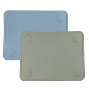 WeeSprout Silicone Suction Placemats for Babies, Toddlers & Kids, Non-Slip Suction, 2 Pack