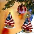 thumbnail image 2 of United States 250th Anniversary Ornament, 250th Anniversary USA Christmas Tree Ornament, 250 Patriotic American Flag Christmas Ornaments, Gift for US Citizens, Hanging Decor for Patriotic Collectors, 2 of 8