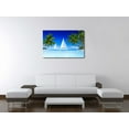 thumbnail image 2 of wall26 - Canvas Prints Wall Art - White Sail Boats and Palm Trees in a Tropical Beach | Modern Wall Decor/Home Decoration Stretched Gallery Canvas Wrap Giclee Print. Ready to Hang - 32" x 48&quo, 2 of 4