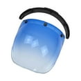 thumbnail image 3 of thinsony Open Face Helmet Visor Motorcycle Helmet Bubble Visor PC Lens Light Blue, 3 of 8