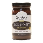 Stockin's Apiaries Raw Buckwheat Honey, Unheated, Unfiltered, & Nutritious, 10 Oz.