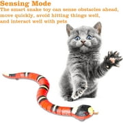 Snake Cat Toy,Electric Snake Electronic Smart Sensing Pet Cat Toy for Sensing and Obstacle Avoidance Function,Interactive Snake Toy for Cat