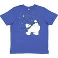 thumbnail image 3 of Inktastic Christmas Polar Bear and Cub with a star Youth T-Shirt, 3 of 5