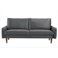 thumbnail image 4 of US Pride Furniture Maryellen 70''W Velvet Sofa, Grey, 4 of 5
