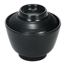 Raindrops Japanese Miso Soup Bowl Black Home Use 1Pcs 3.7X3.7X3.5In