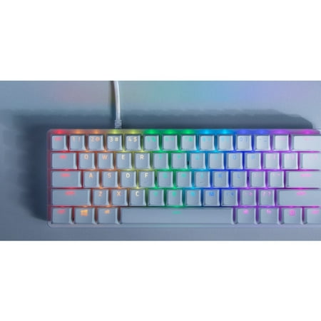 Razer - Huntsman Mini 60% Wired Optical Clicky Switch Gaming Keyboard with Chroma RGB Backlighting - Mercury