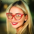 thumbnail image 3 of Classic Womens Gothic Clear Lens Cat Eye Glasses Tortoise, 3 of 8